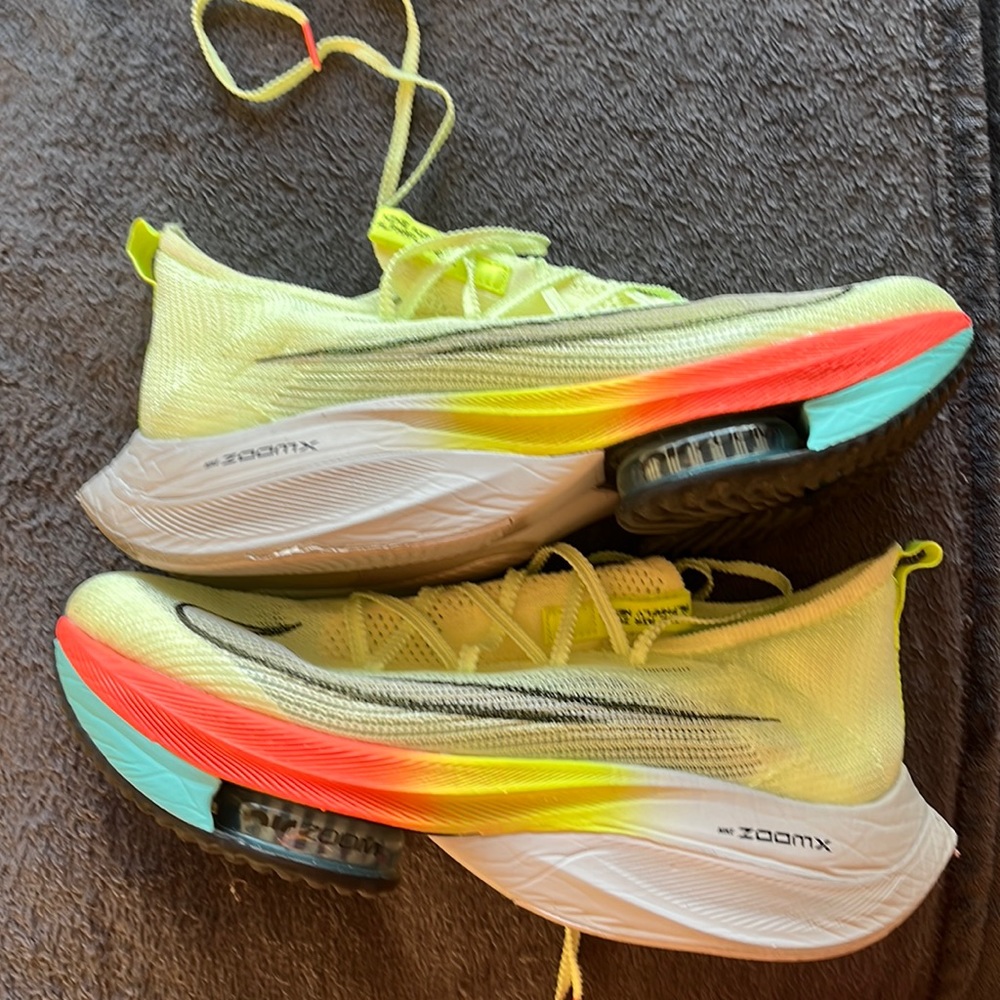 Yellow Nike Air Zoom Alphafly Next%